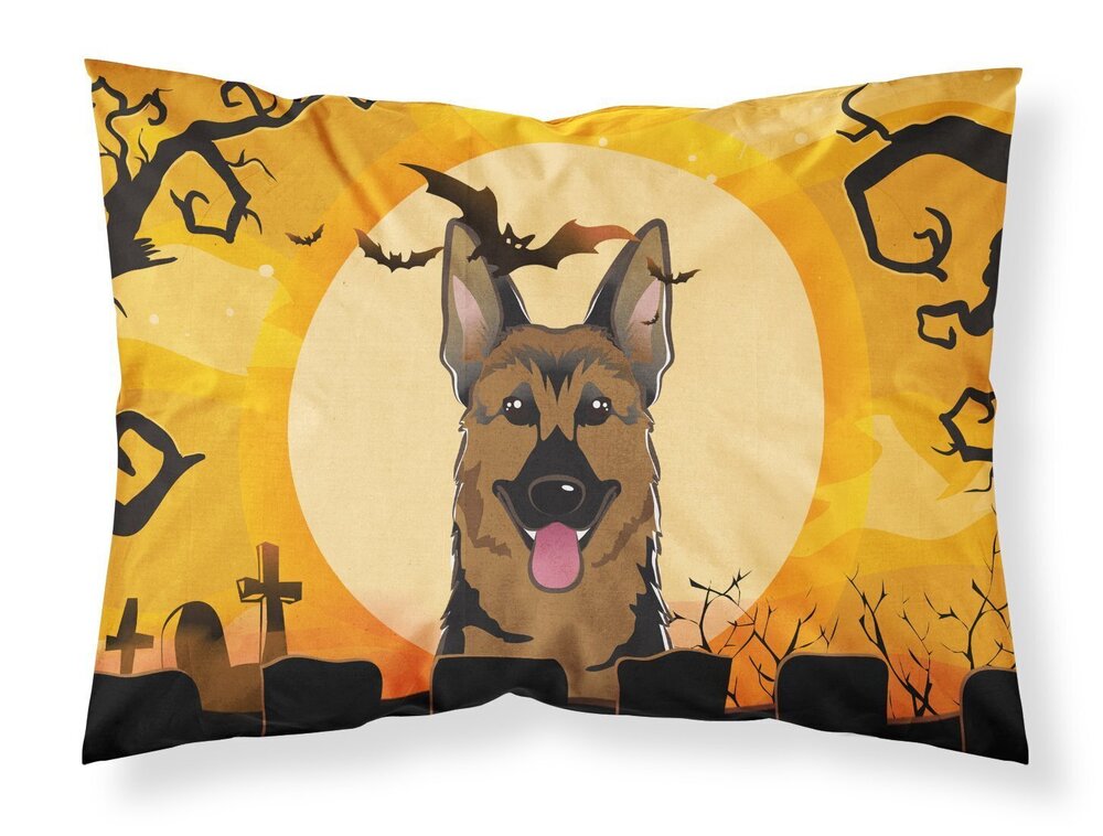 4289 BB1769PILLOWCASE Halloween German Shepherd Fabric Standard Pillowcase